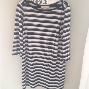 Loft striped maternity cotton dress!